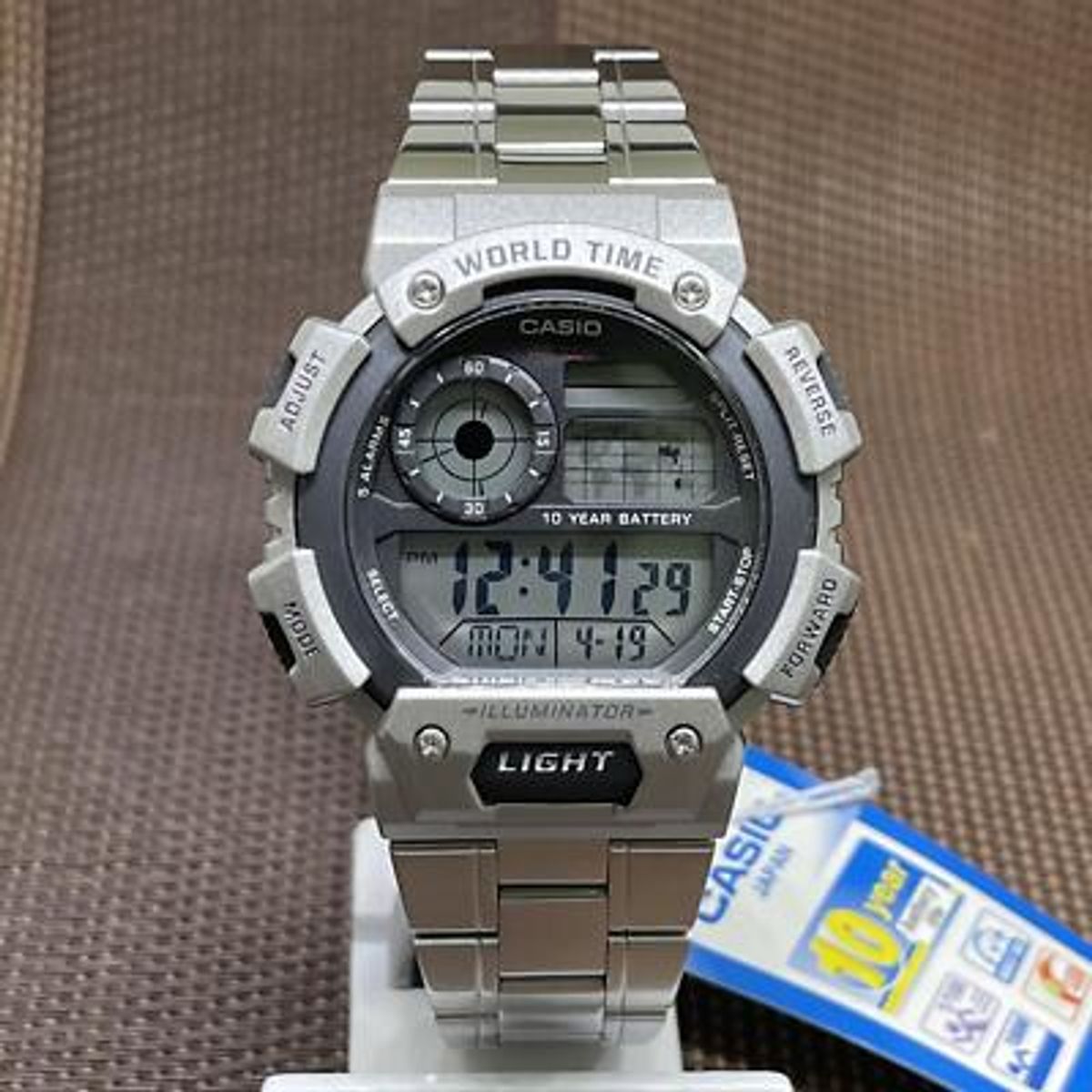 CASIO - RELOJ CASIO AE1400WHD-1A HOMBRE WORLD TIME