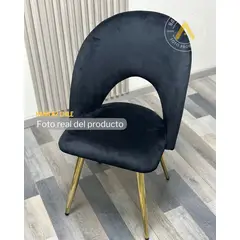 HABITA2 CHILE - Silla Elsa Gold - Negro