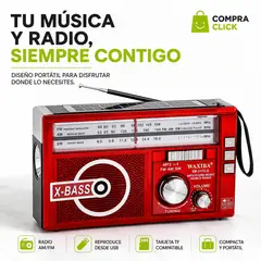 MOVI - RADIO AM-FM CON LINTERNA CON PANEL SOLAR A PILAS Y RECARGABLE