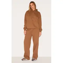 VELT - Conjunto Buzo Café Mujer Polerón con Capucha y Pantalón
