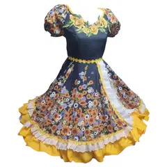 GENERICO - Vestido De Huasa Cueca China Talla M Bailes Tipicos