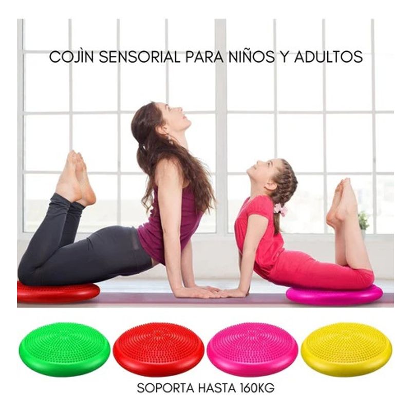 GENERICO - Cojín Autismo Sensorial Propioceptivo Yoga colo Rosa