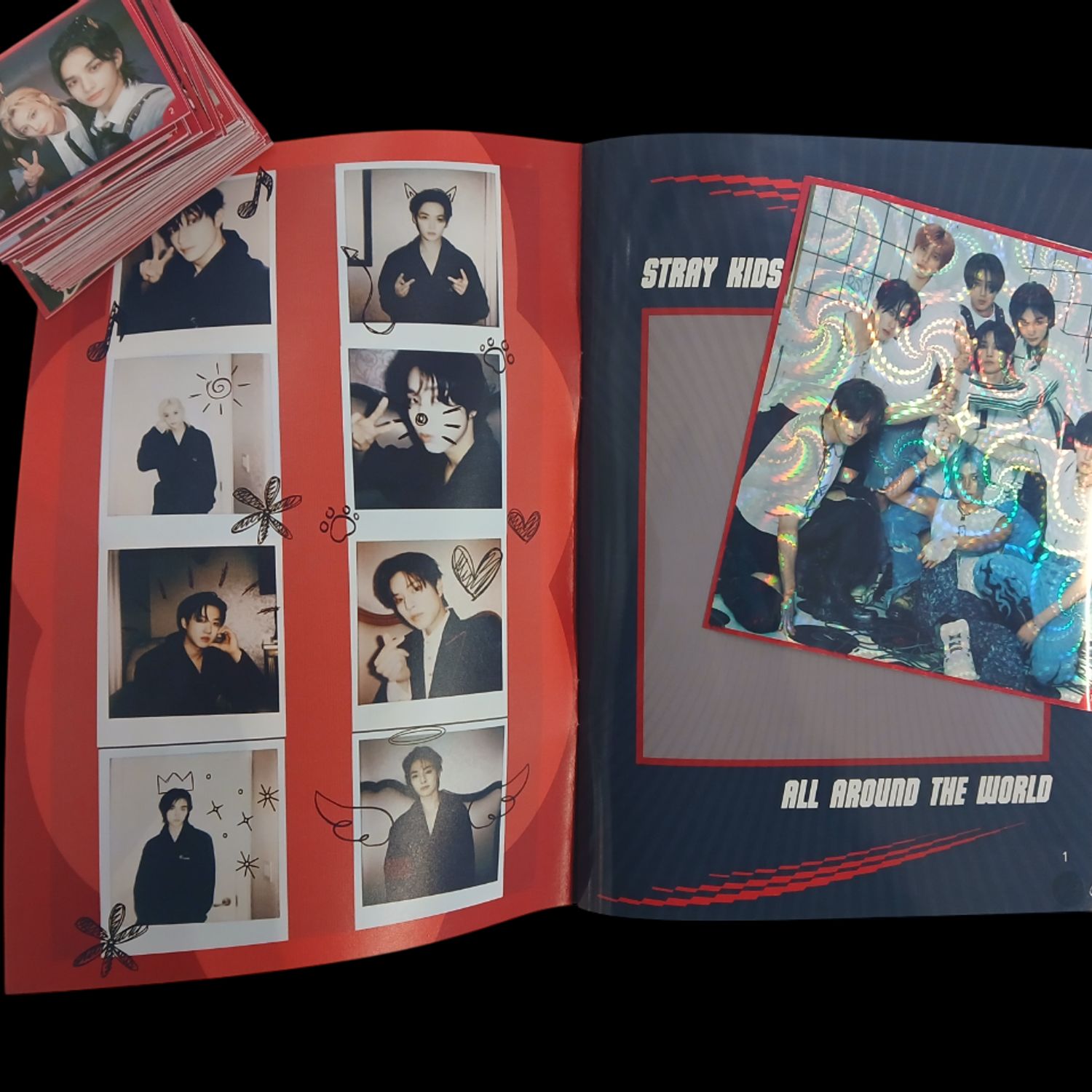 GENERICO Mini Álbum StrayKids + Todas Sus Láminas A Pegar