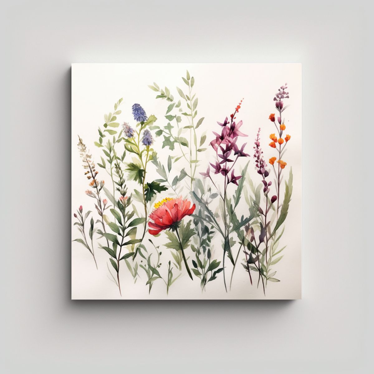 GENERICO - Cuadro De Fotografía Estética Con Acuarela 70x70 Cm