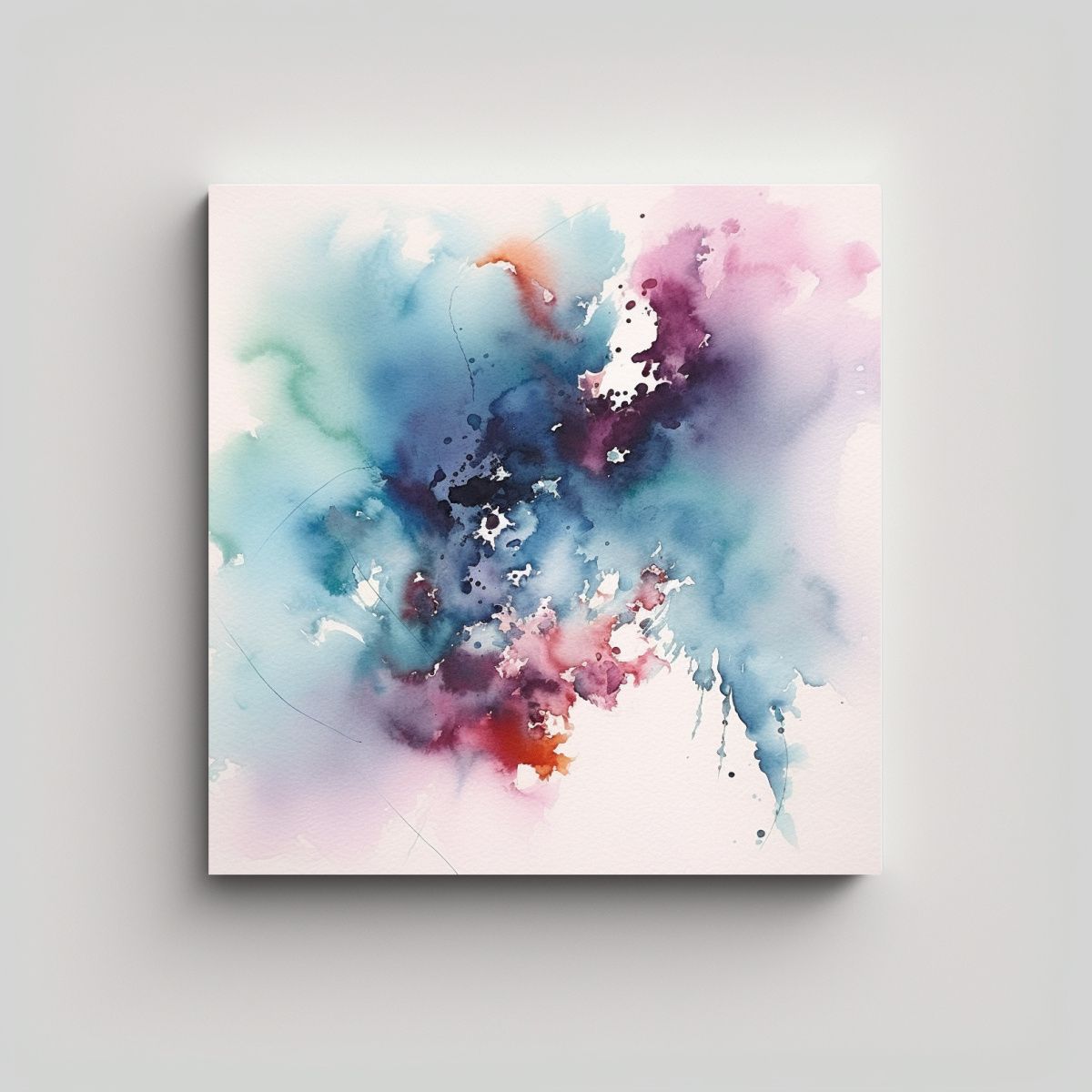 GENERICO - Pintura En Tinta Y Acuarela De Gradación De 80x80 Cm