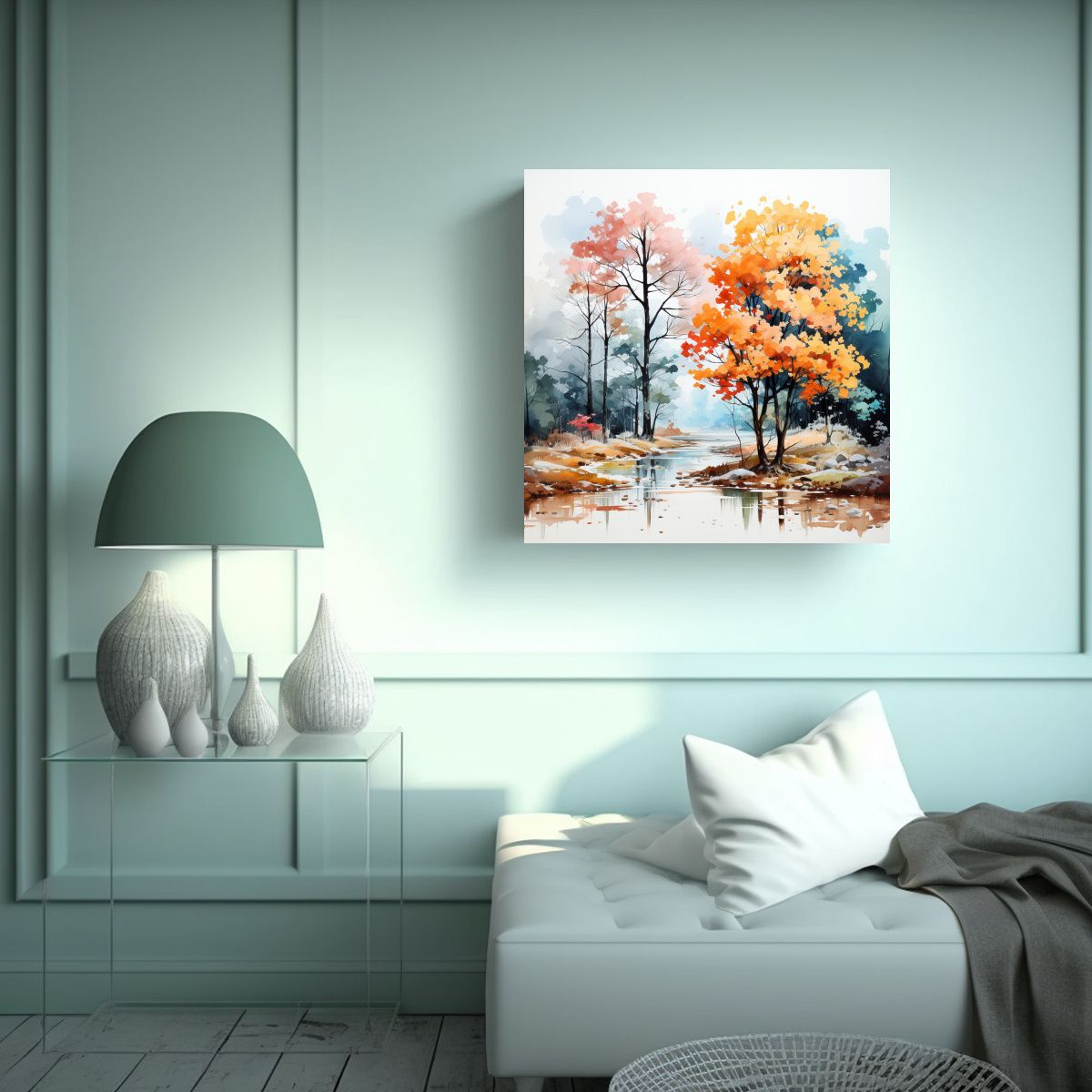 GENERICO - Pintura Decorativa Lienzo Expresion Armonía De 70x70 Cm