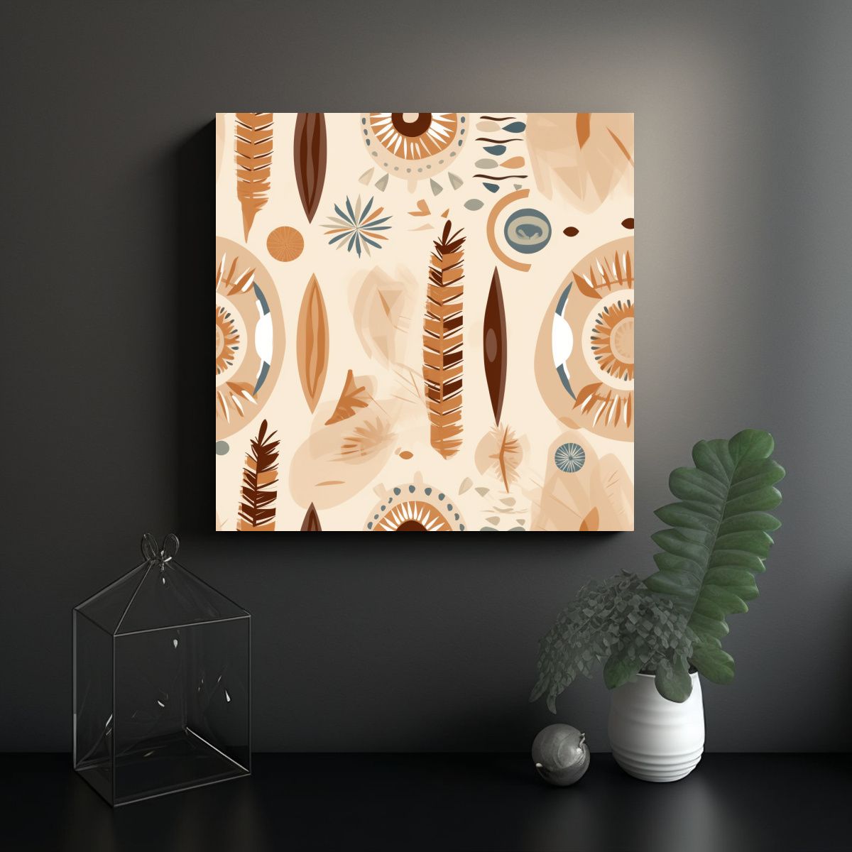 GENERICO - Pinturas Modernas Para La Habitación En Estilo 90x90 Cm