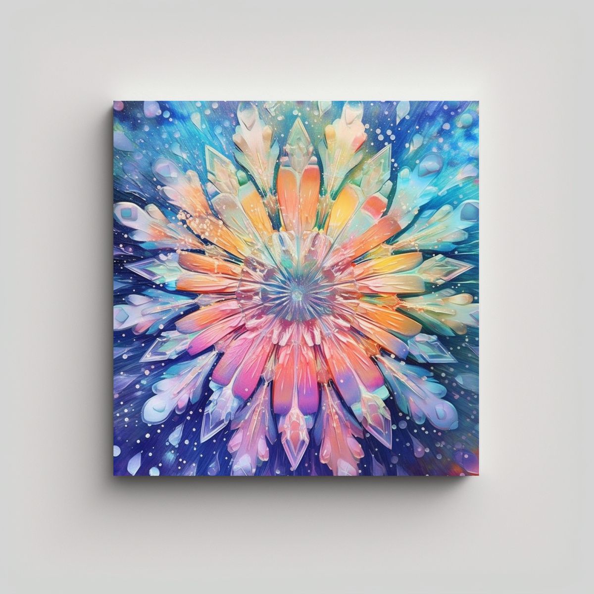 GENERICO - Cuadro Temático De Luz Y Belleza Un Mundo 90x90 Cm