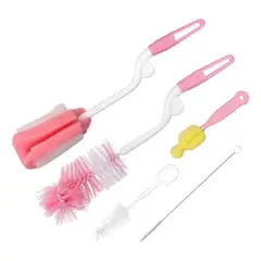 GENERICO - Set cepillos para mamadera 5 en 1 multifuncional