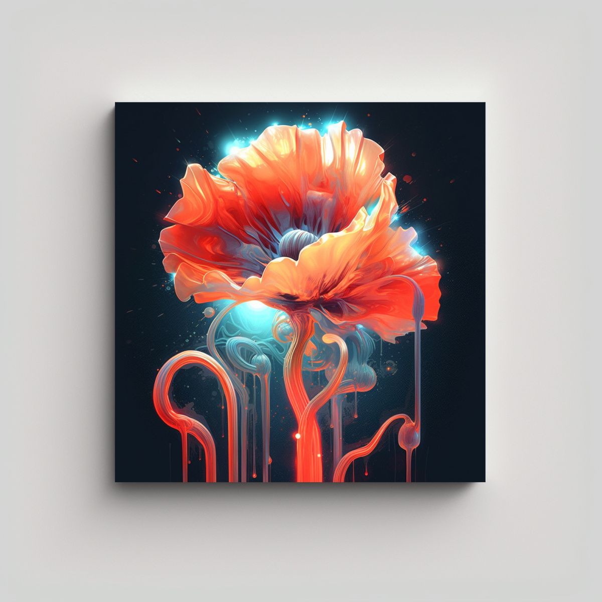 GENERICO - Decoración Futurista De Comedor Luminoso Con 80x80 Cm