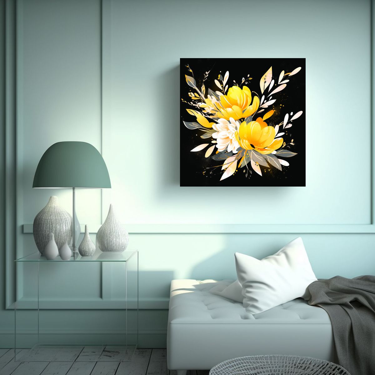 GENERICO - Arte De Pared Movimiento Profundidad En Colores 80x80 Cm