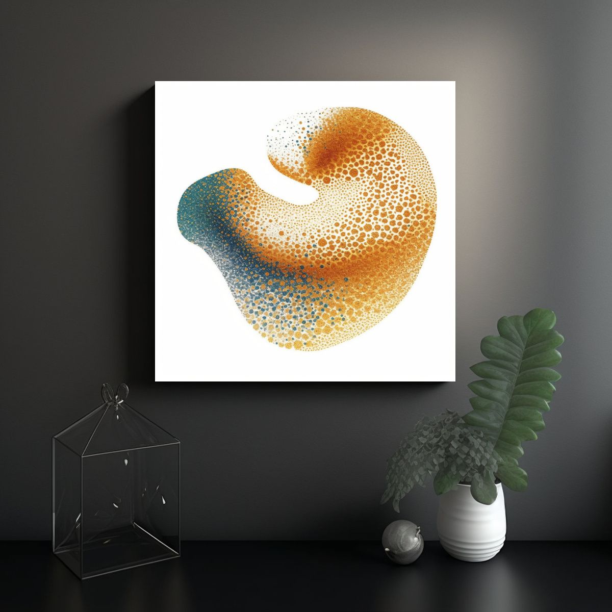 GENERICO - Lienzo De Decoración Para Sala Con Recorte De 90x90 Cm