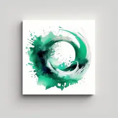 GENERICO - Cuadros Decorativos Redondos En Blanco Y 90x90 Cm