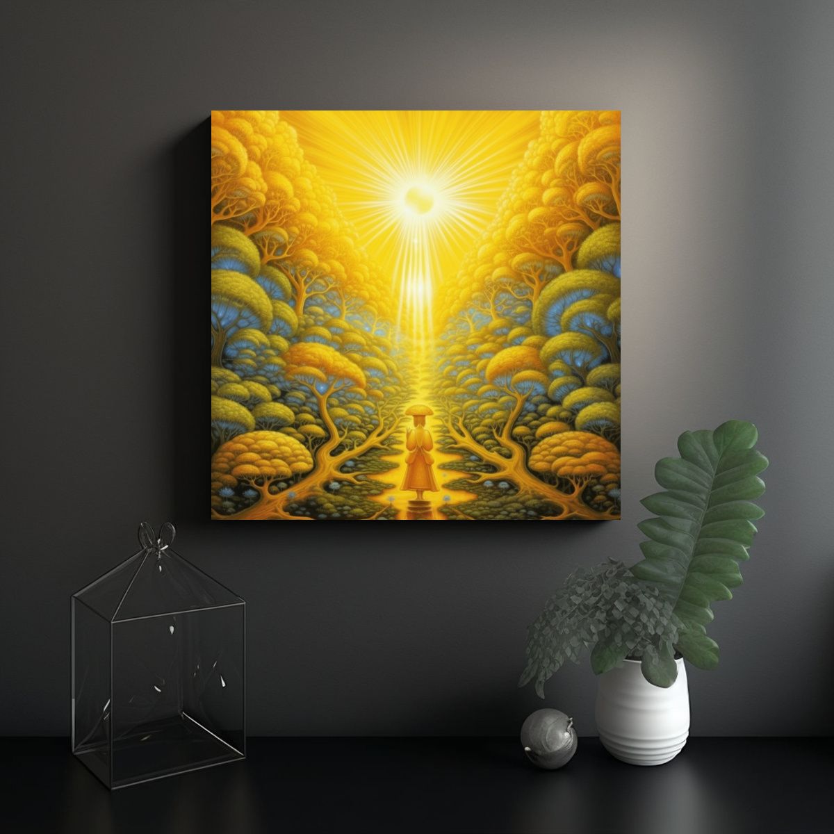 GENERICO - Pinturas Decorativas Estrelladas De Canva Hermoso 90x90 Cm