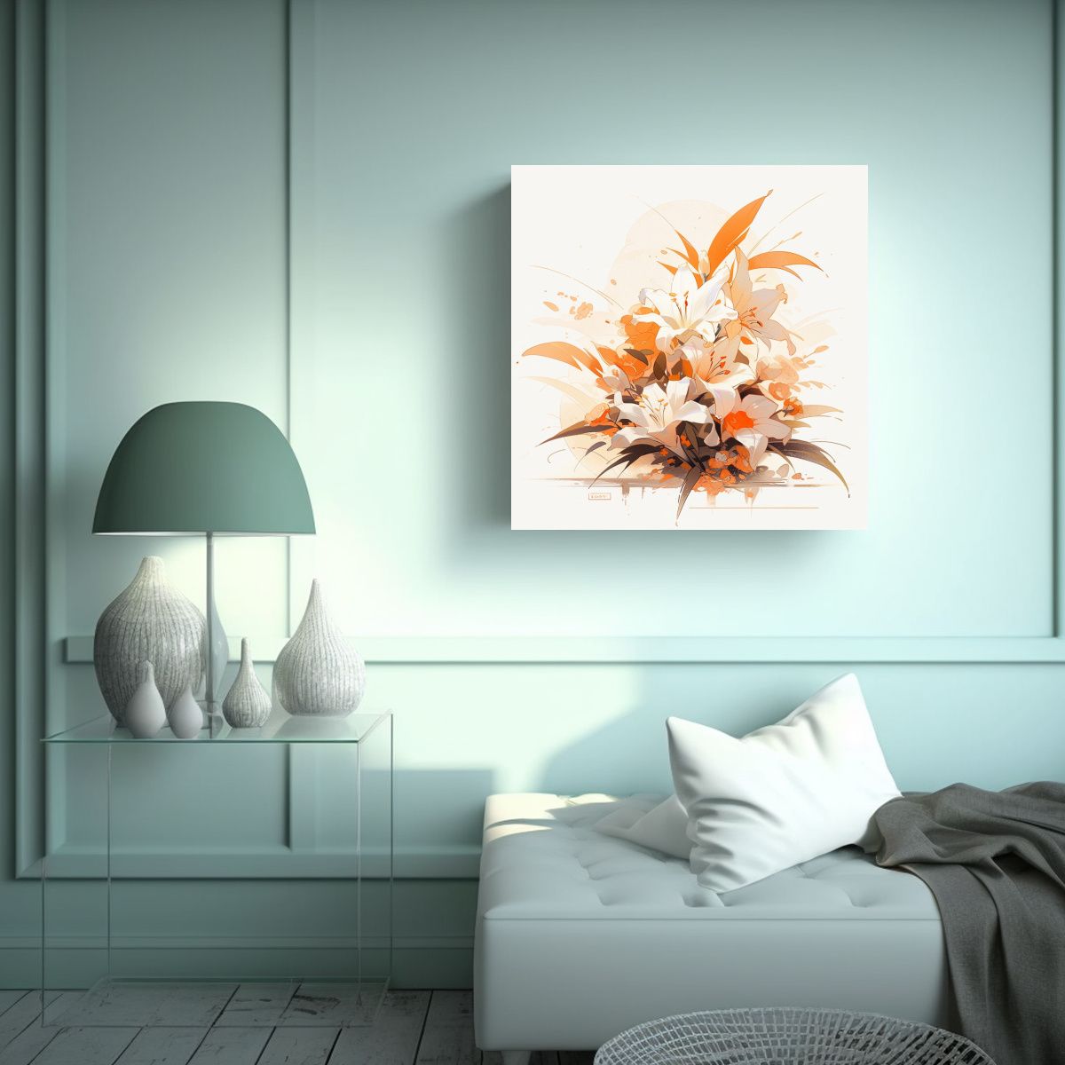 GENERICO - Pinturas De Decoración En Lienzo Estilo Neonoir 70x70 Cm