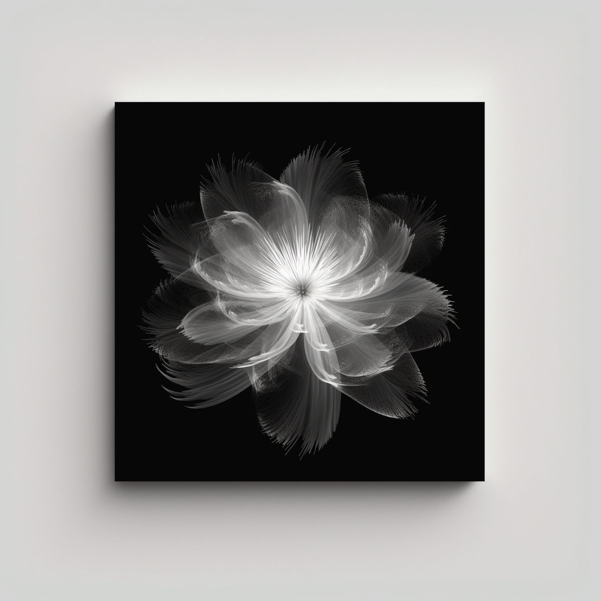 GENERICO - Expresividad En Lienzo Conversión A Dibujo 90x90 Cm