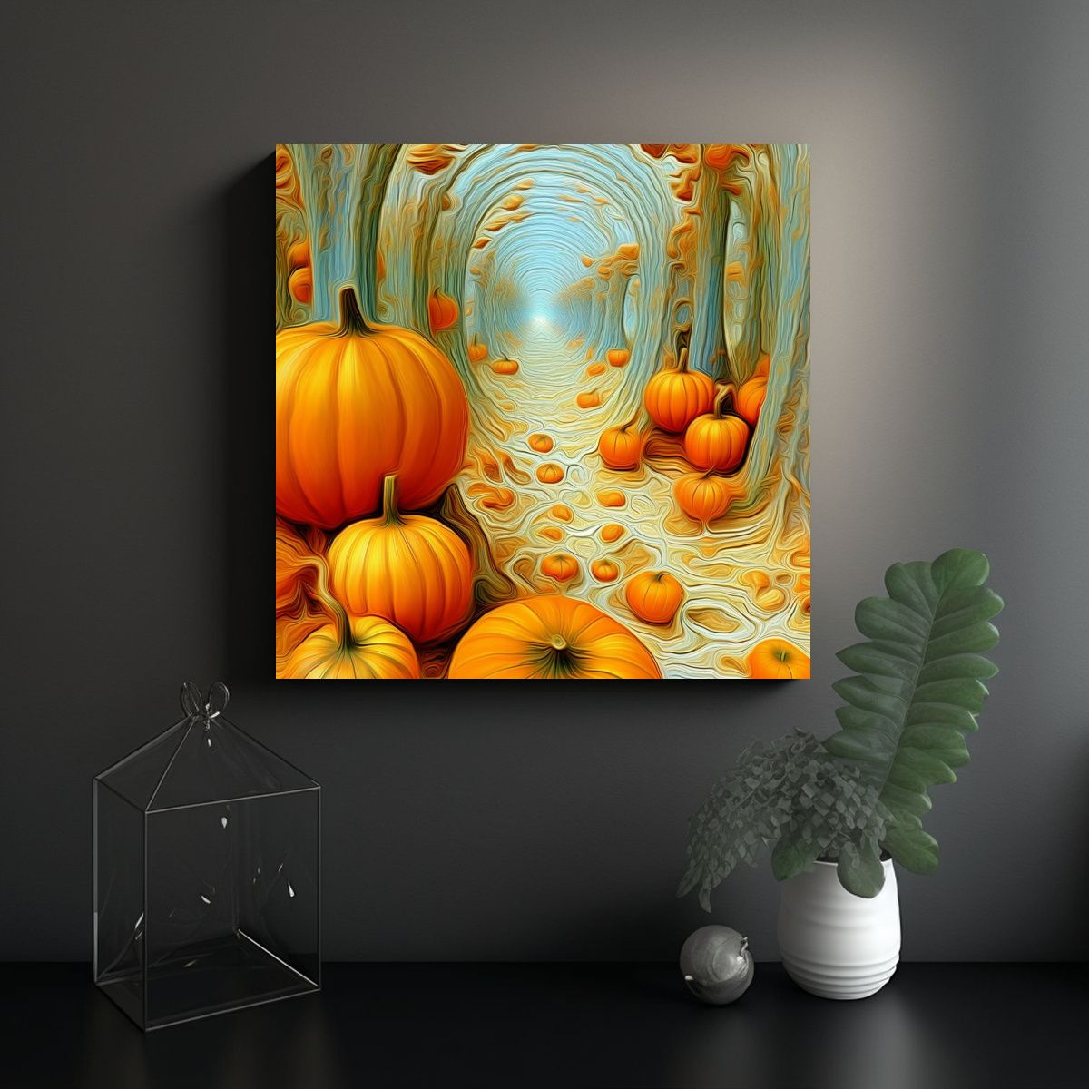 GENERICO - Pinturas De Decoración Con Nueces Juglans Regia 80x80 Cm