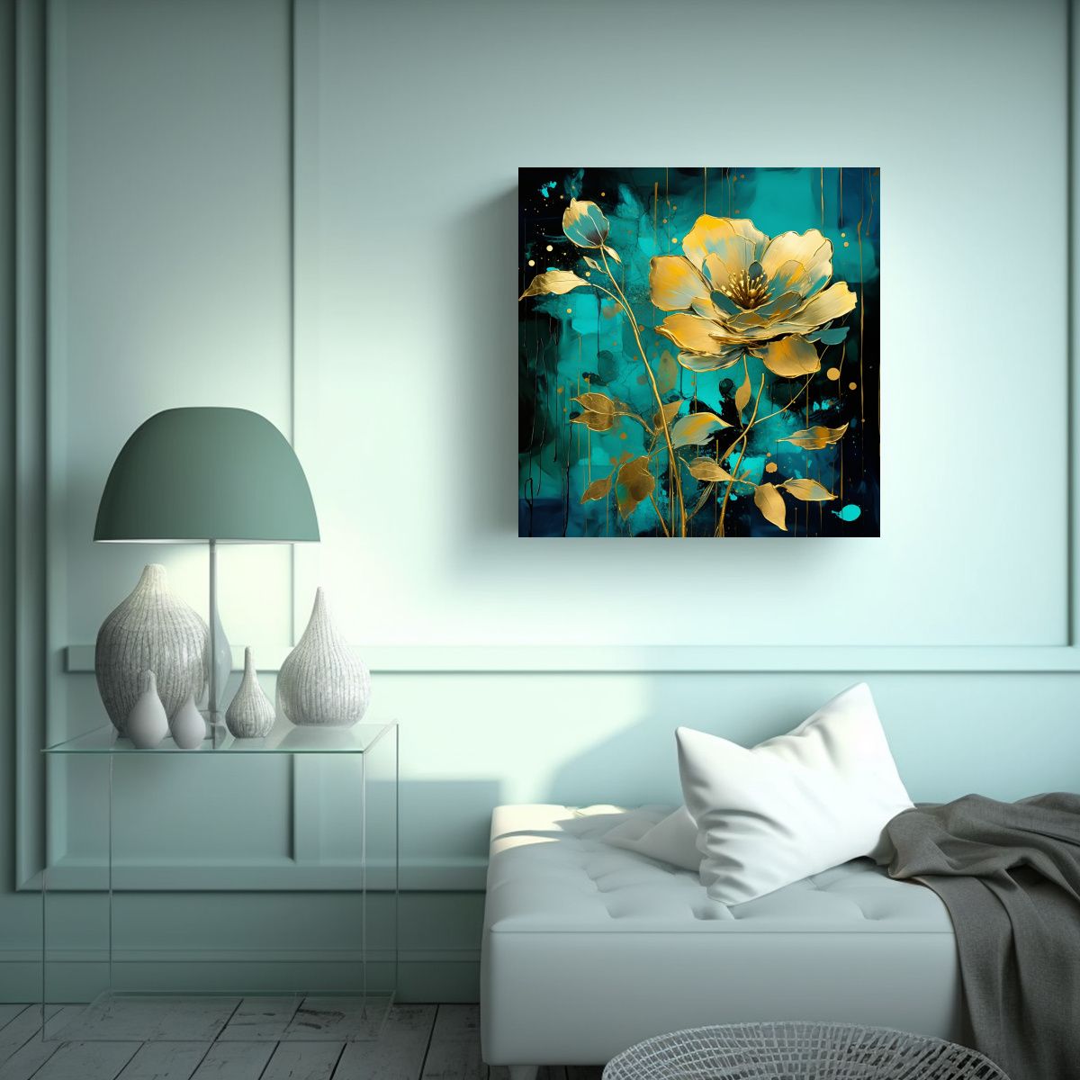 GENERICO - Pintura De Pared Cuadro Con Textura En Colores 70x70 Cm.