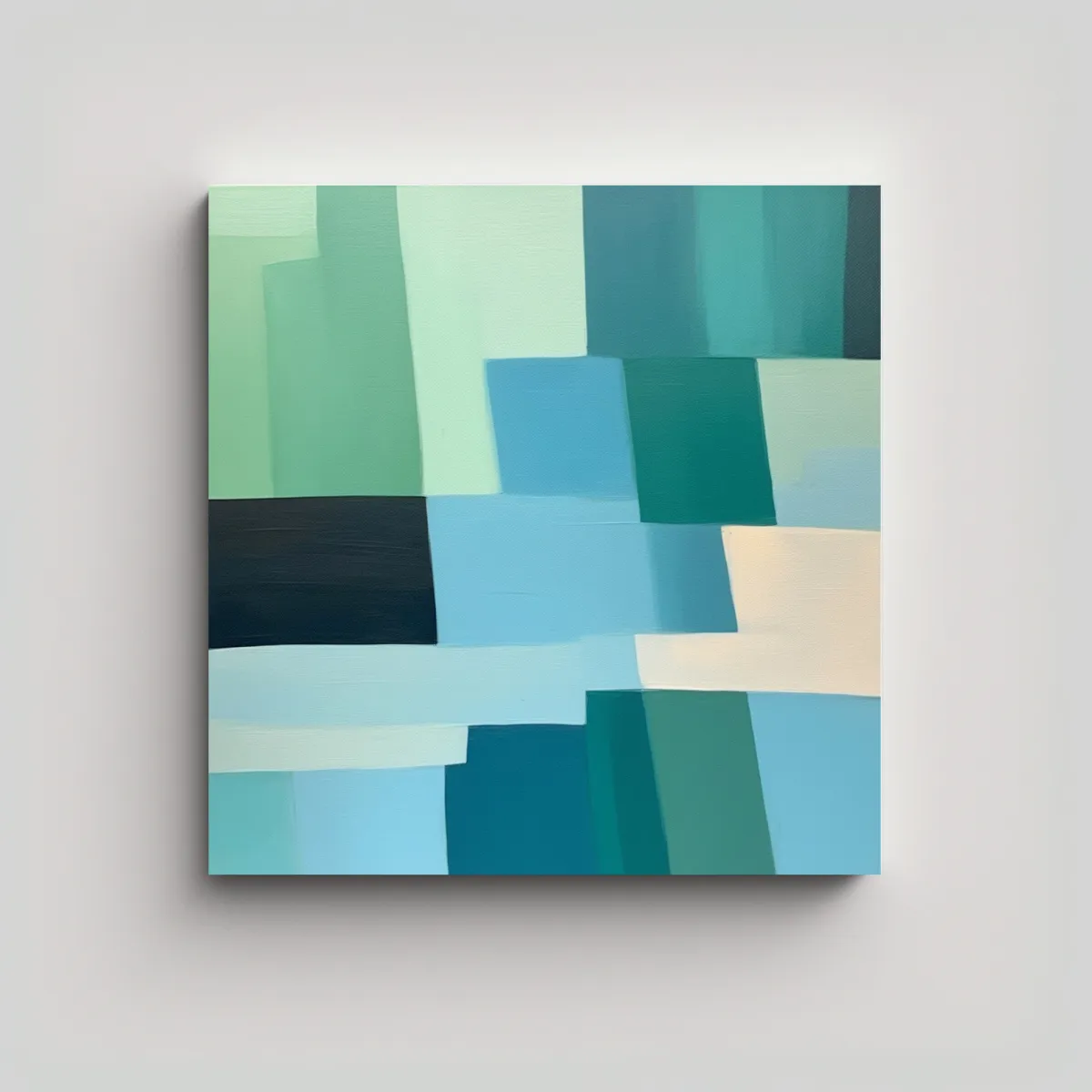 GENERICO - Cuadro Acuarela Cultura Minimalista Expresión 90x90 Cm