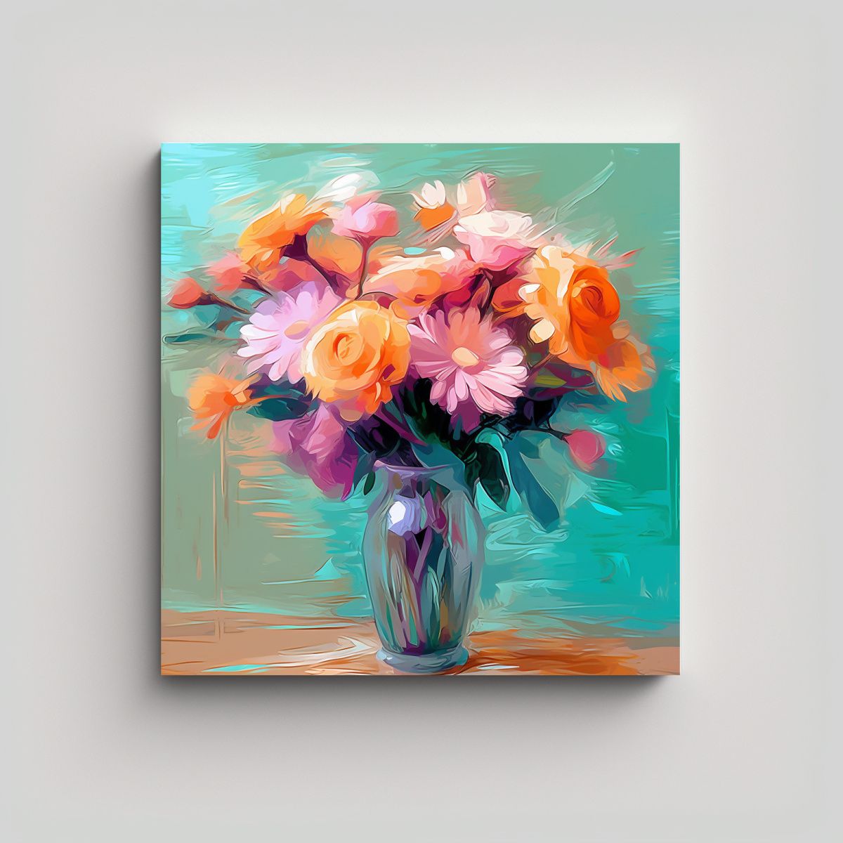 GENERICO - Ilustración Digital Combinación De Arte De 70x70 Cm.