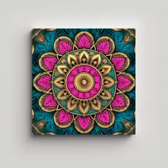 GENERICO - Plantilla De Lienzo Con Diseño Inspirador En 80x80 Cm