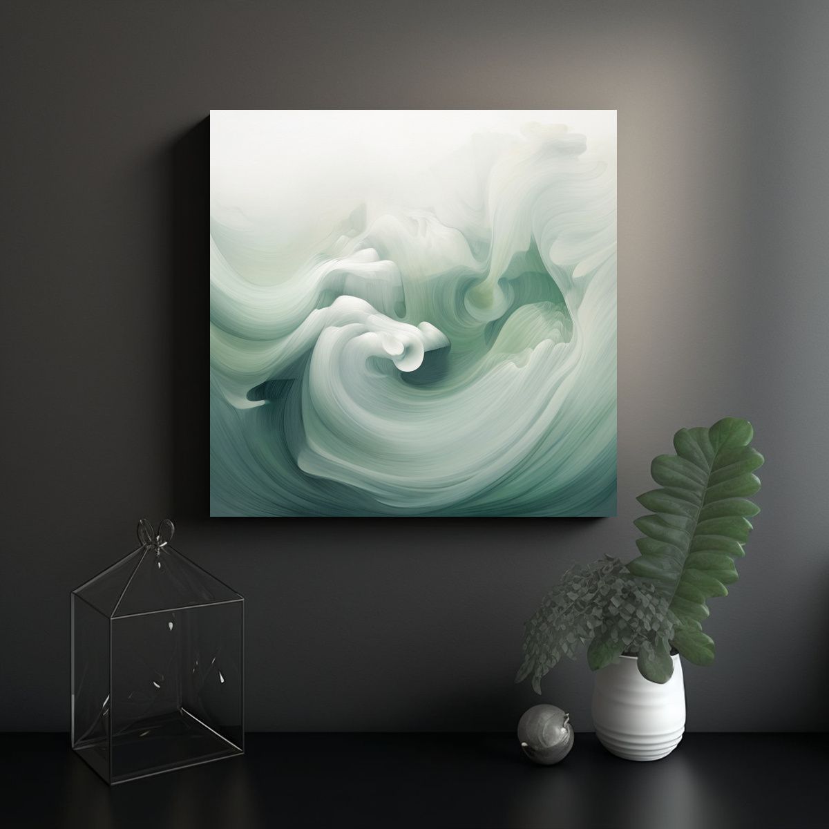 GENERICO - Cuadro Abstracto Decorativo Con Cálidos Motivos 80x80 Cm