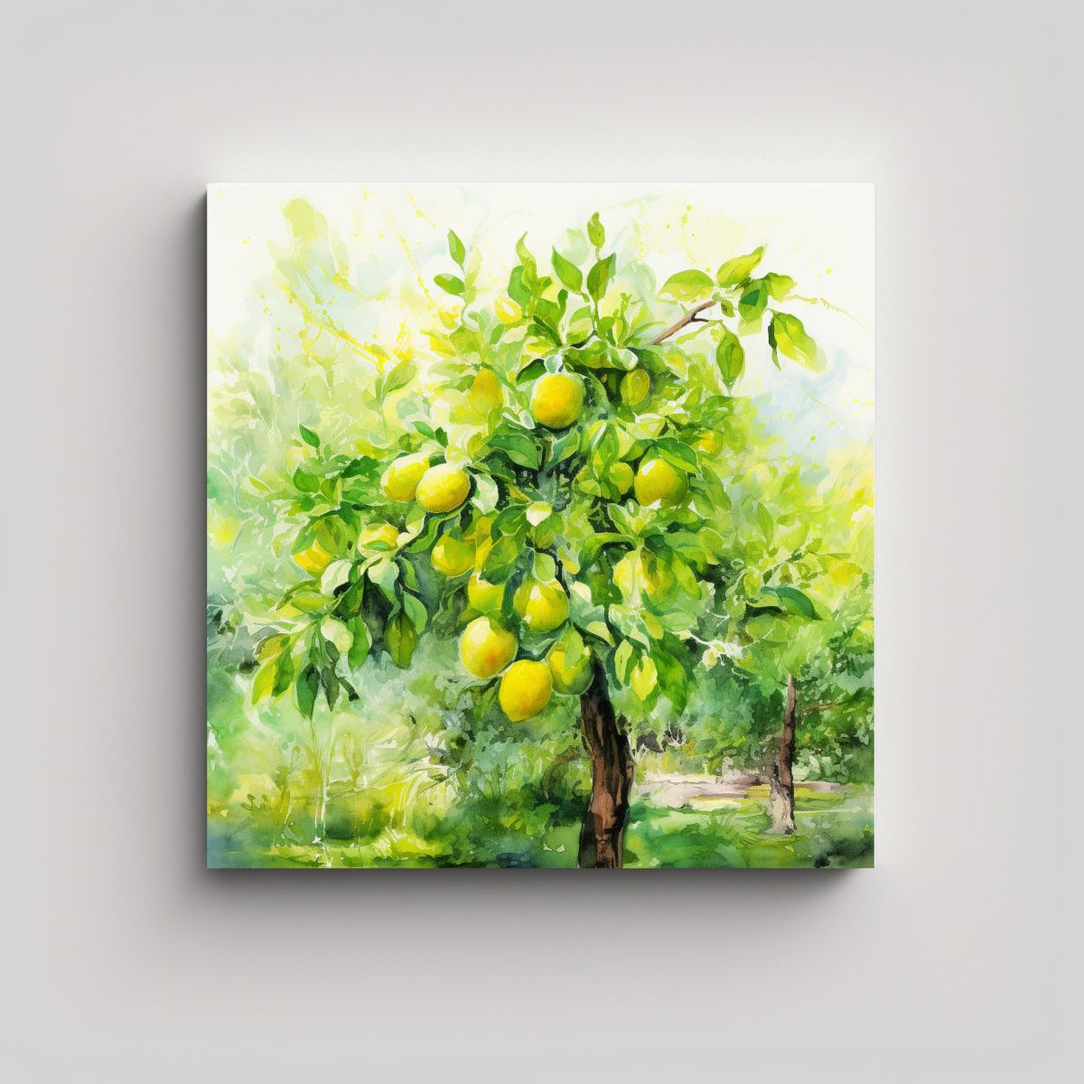 GENERICO - Cuadro Abstracto Lienzo De Tela Inspiración 70x70 Cm