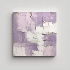 GENERICO - Obra Arte Acuarela Moderna Minimalista Expresando 80x80 Cm