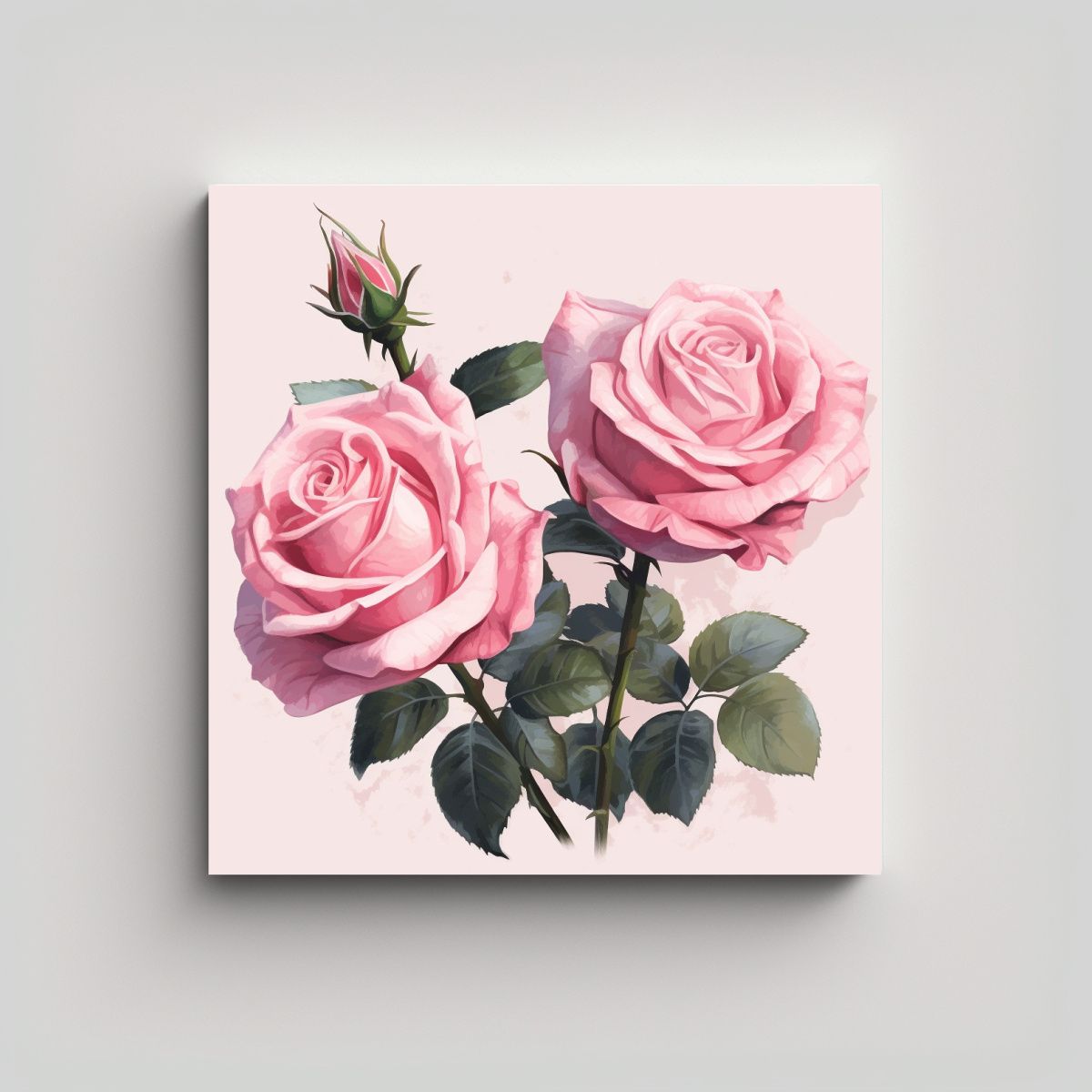 GENERICO - Cuadro Decorativo SheHer Ilustración Estilo 70x70 Cm