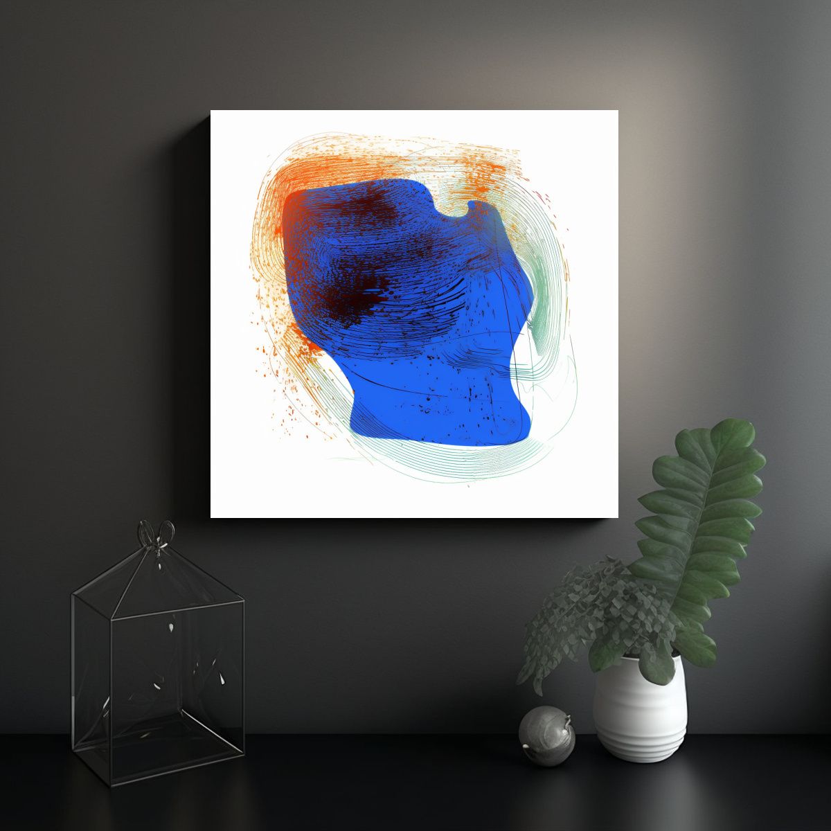 GENERICO - Pinturas Decorativas De Línea Fina De Zorro 80x80 Cm
