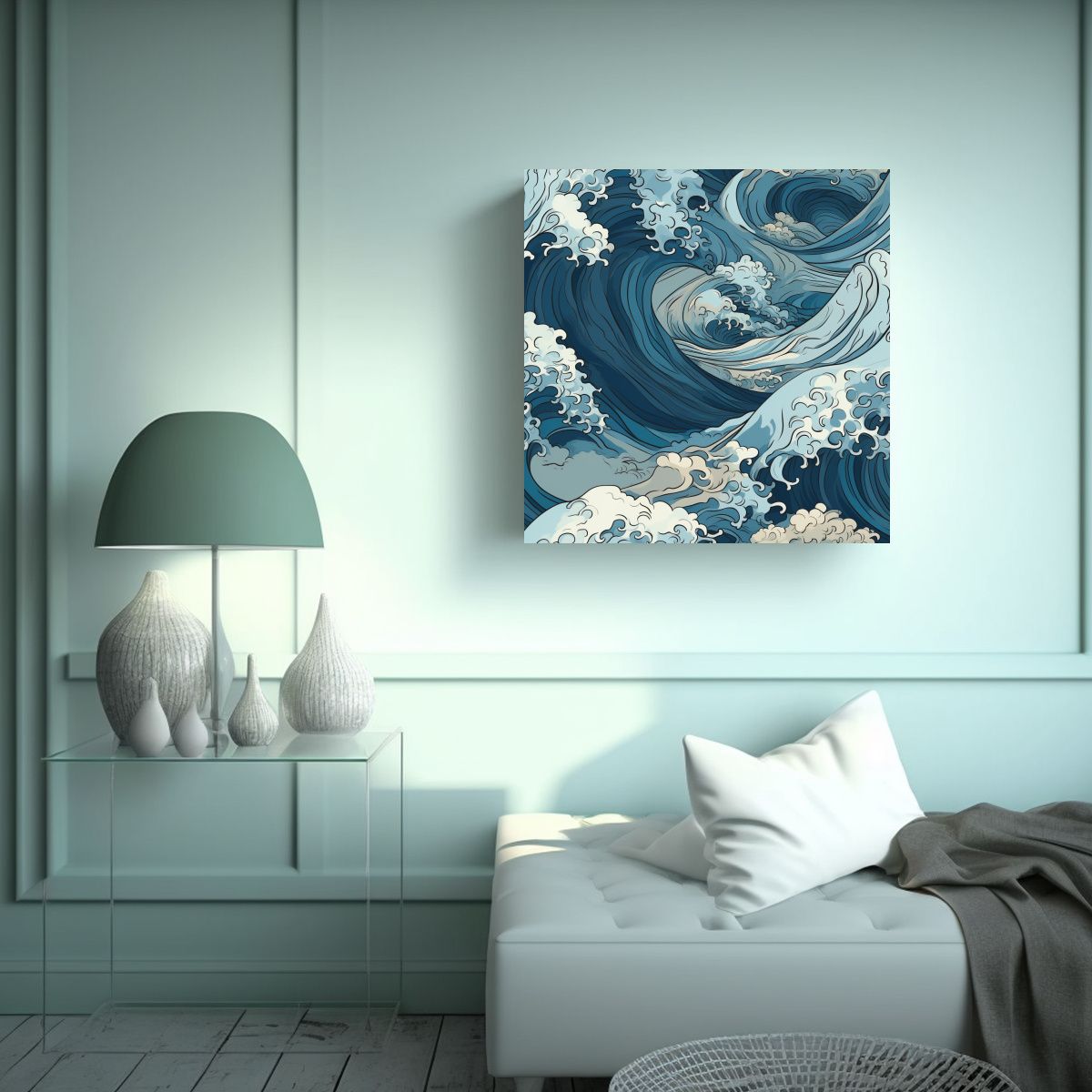 GENERICO - Pinturas De Decoración Con Hermosas Crestas De 90x90 Cm