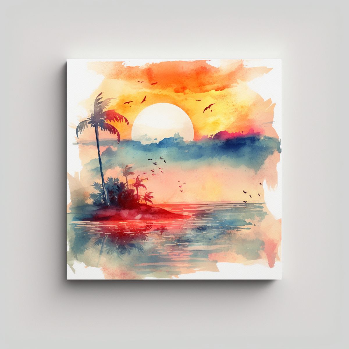GENERICO - Pintura Decorativa De Verano Con Vibraciones 70x70 Cm