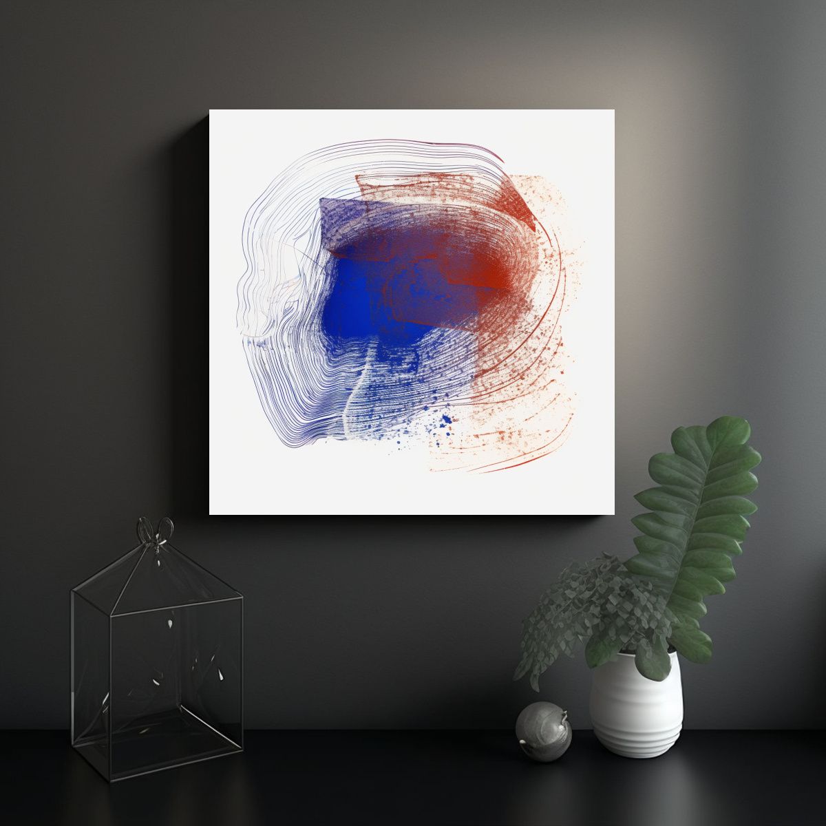 GENERICO - Pinturas Decorativas Urbanas De Zorro En Fine Art 90x90 Cm