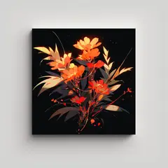 GENERICO - Temática Vintage De Canva Atmosfera Neonoir 90x90 Cm