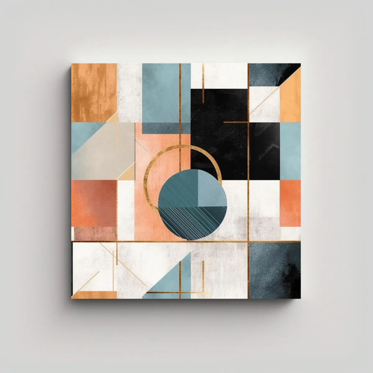 GENERICO - Combinación Geométrica Audaz Y Moderna En 70x70 Cm.