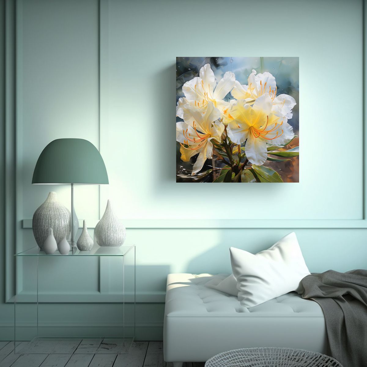 GENERICO - Pintura Abstracta Colores Vibrantes Para 90x90 Cm