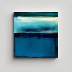 GENERICO - Cuadro Tela Cuadrado Abstracto Inspirado En Mark 80x80 Cm