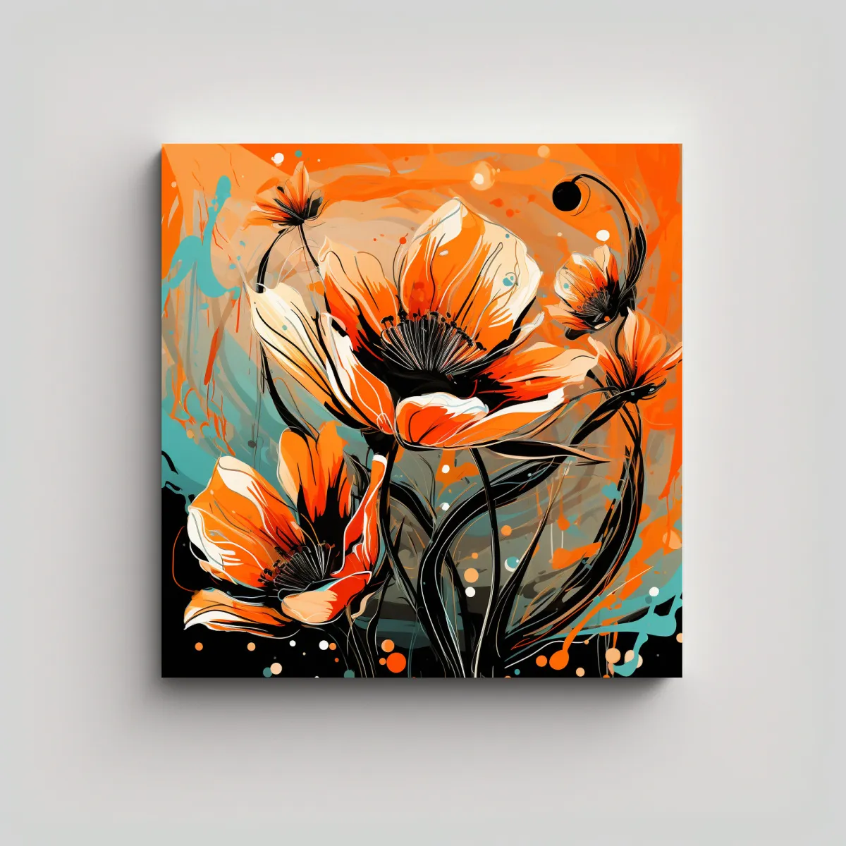GENERICO - Cuadro De Decoración En Estilo Neonoir Con 70x70 Cm