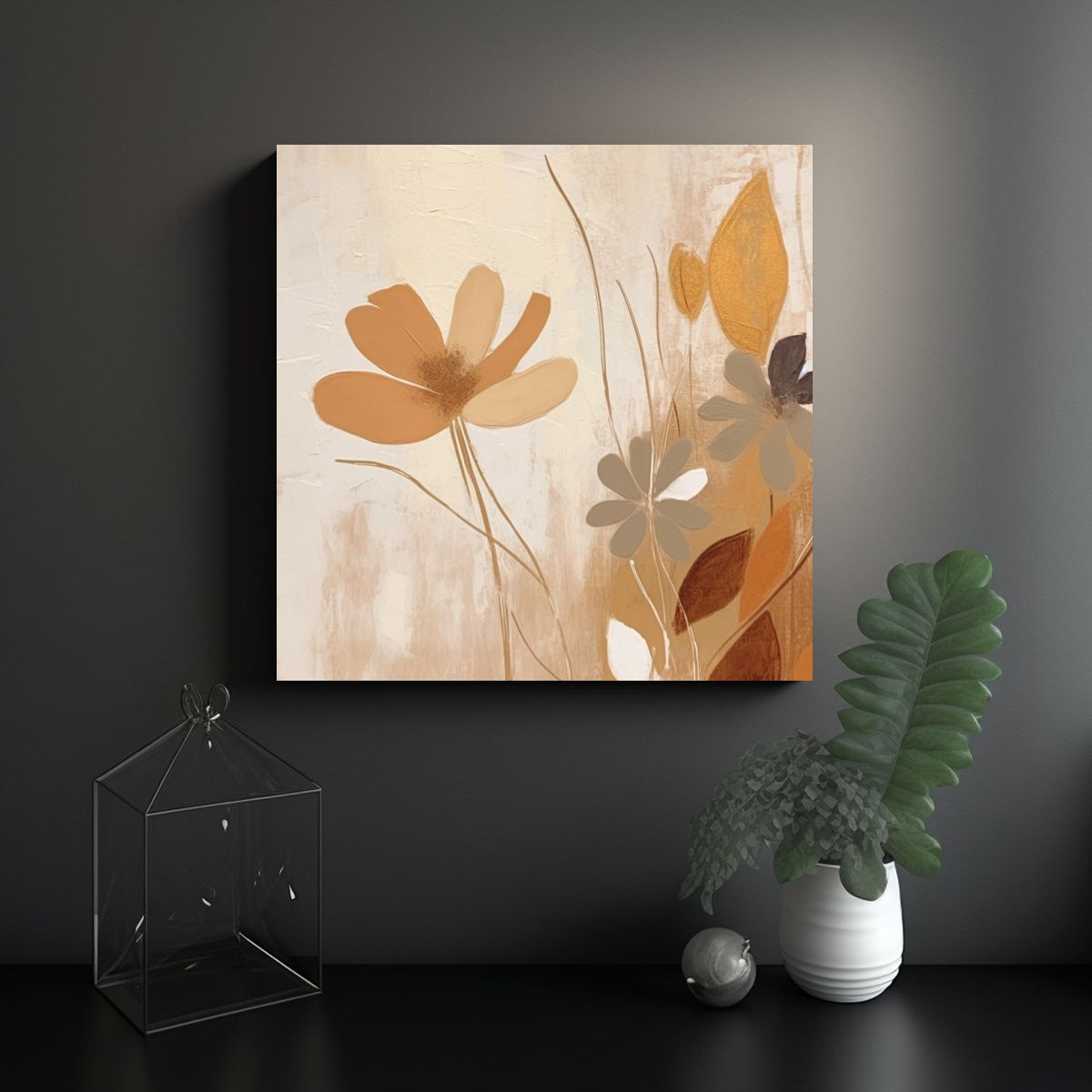 GENERICO - Pintura Decorativa Bohemia Minimalista Con 70x70 Cm