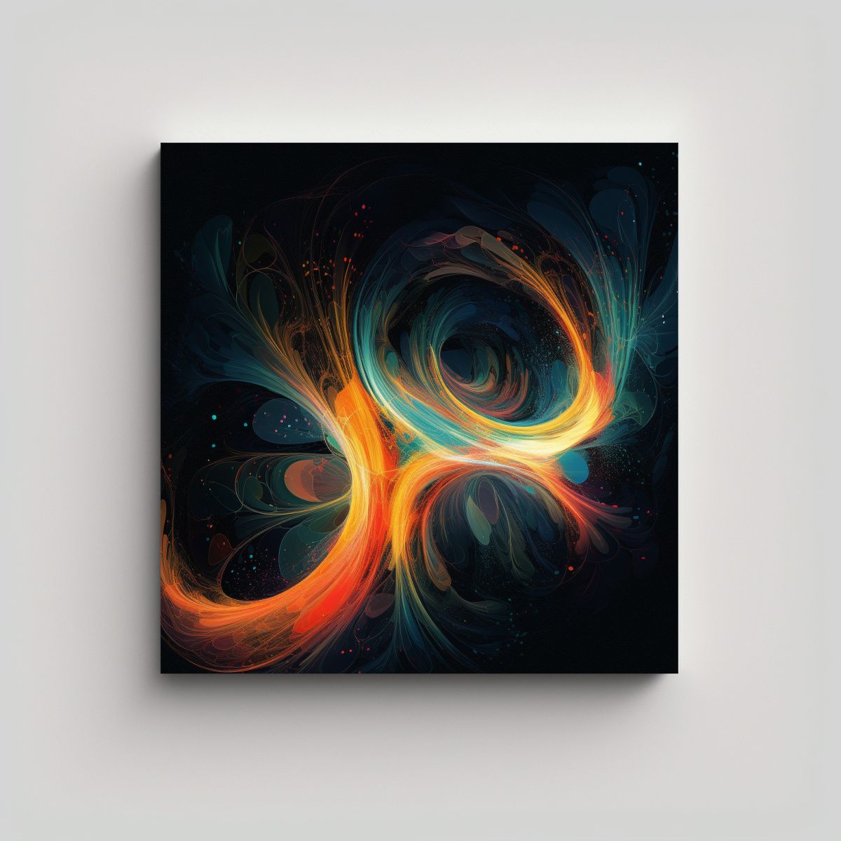 GENERICO - Pintura Fluorescente Vanguardista Para Decorar 80x80 Cm.