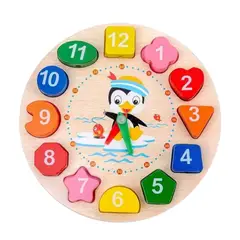GENERICO - Juguete Madera Rompecabezas Didáctico Diseño Reloj
