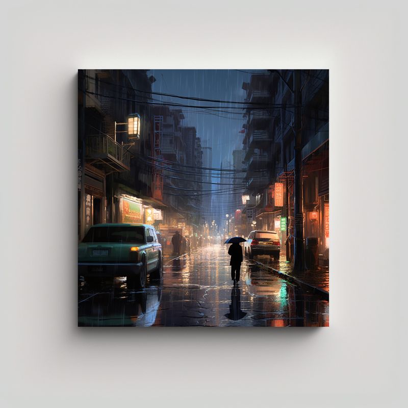 GENERICO - Pinturas Decorativas De Invasión Alienígena 70x70 Cm