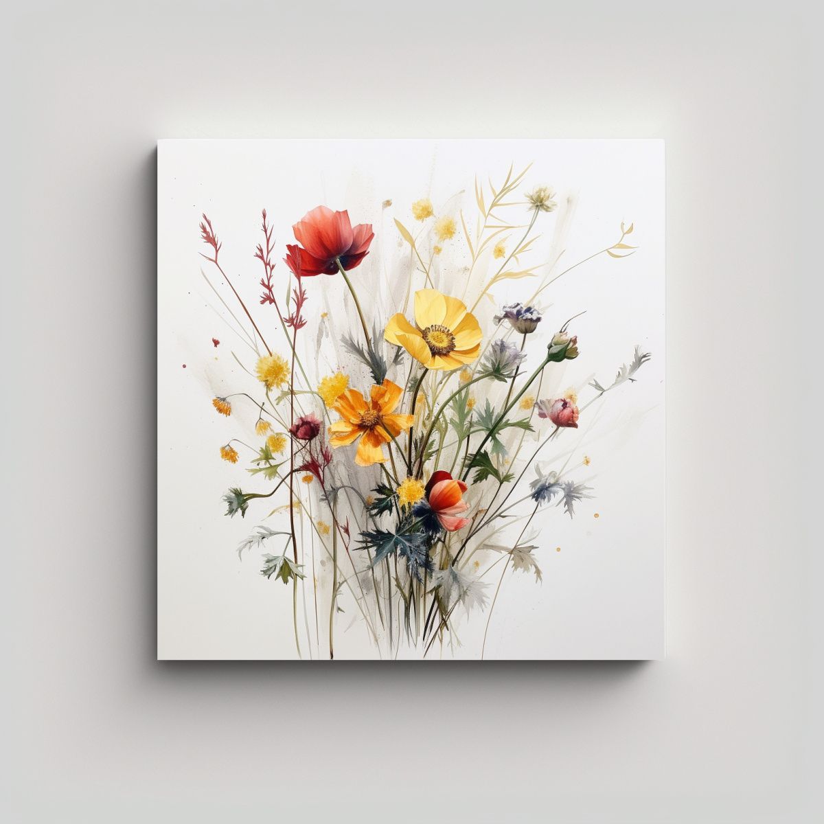 GENERICO - Cuadro Decorativo Belleza Salvaje Lienzo Intenso 70x70 Cm