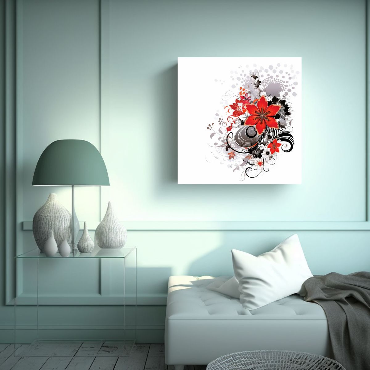 GENERICO - Vector Art Clásico En Movimiento Arte De Pared 70x70 Cm