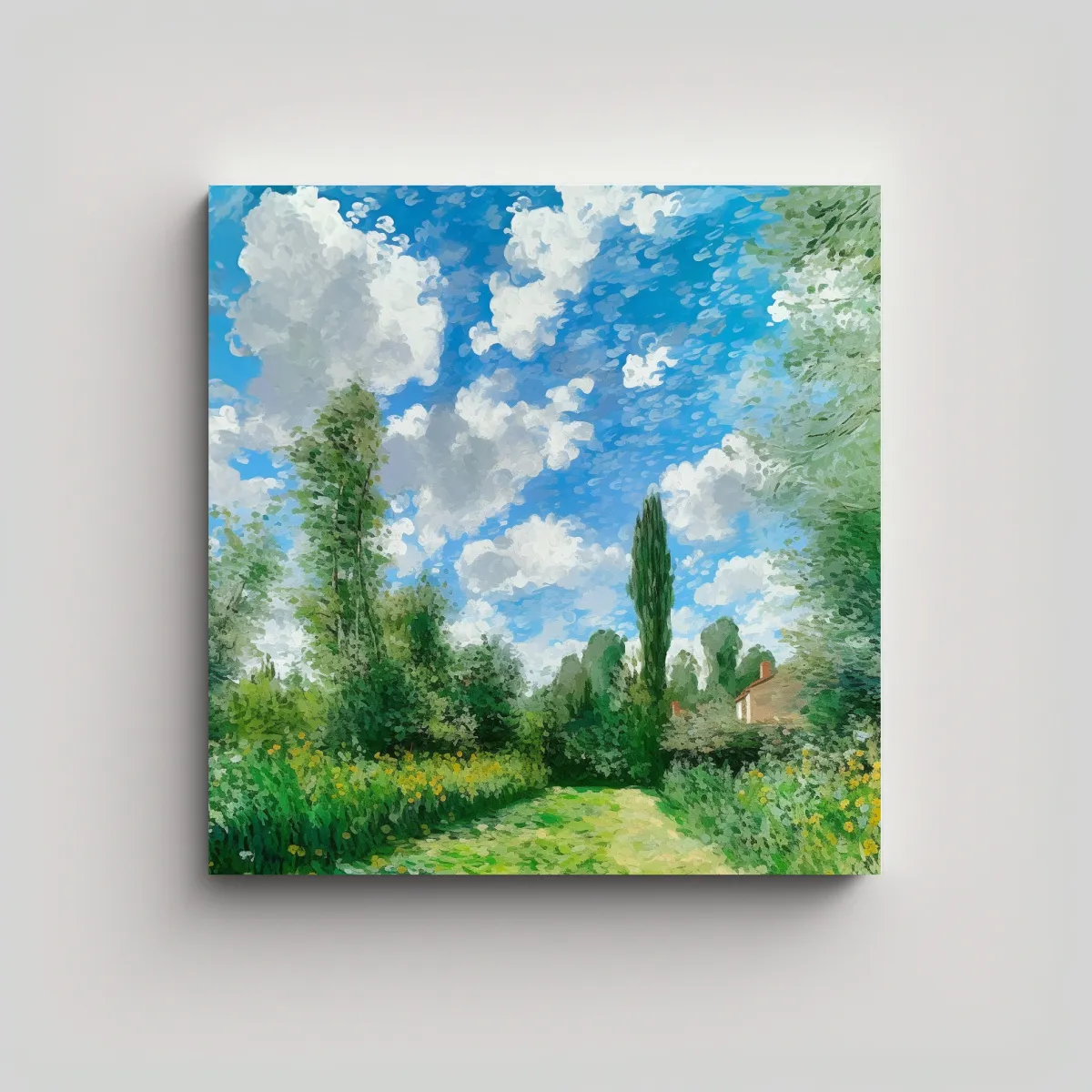 GENERICO - Pinturas Decorativas Al Estilo De Monet Cielo Y 80x80 Cm