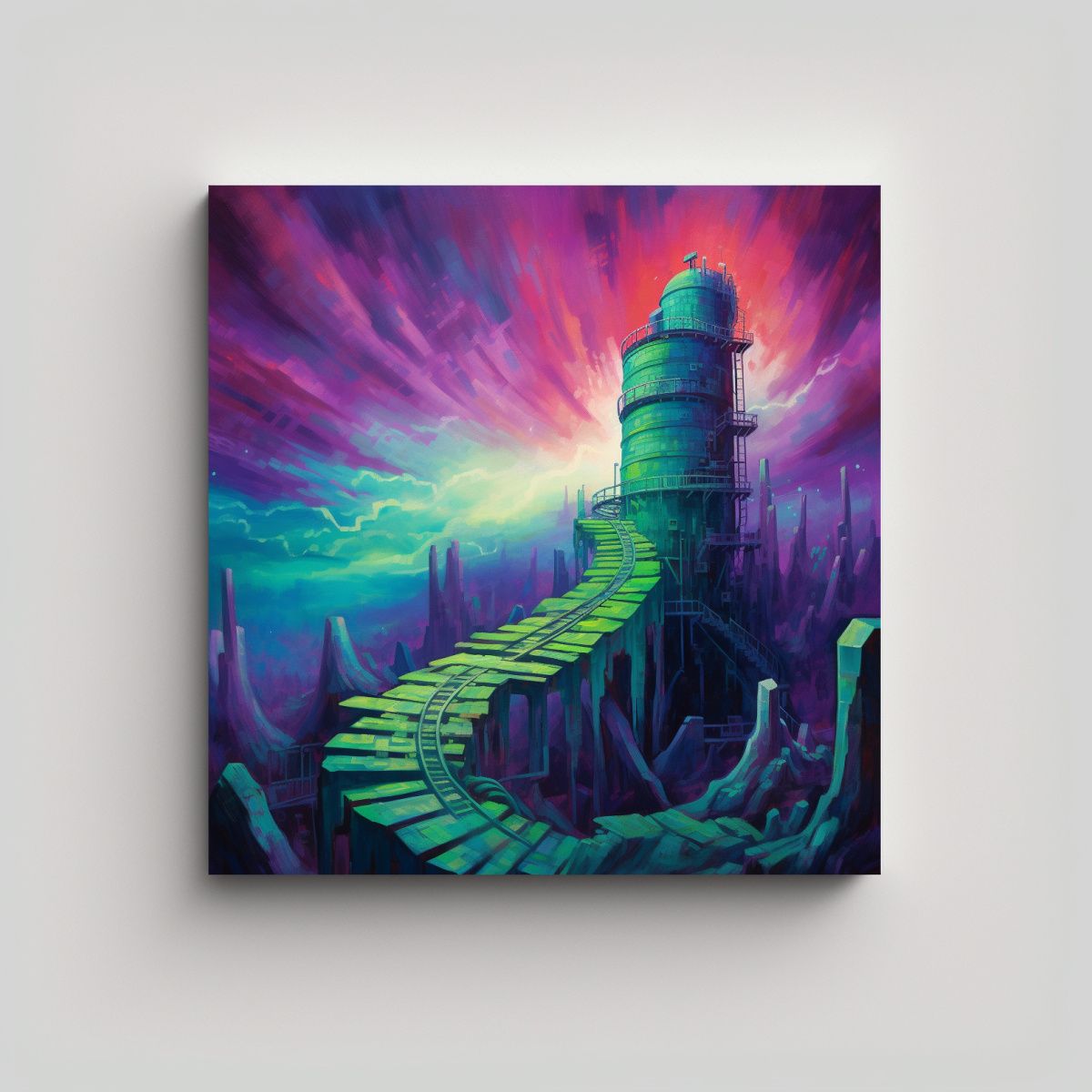 GENERICO - Cuadros Decorativos Elegantes Para Fortalezas Con 80x80 Cm