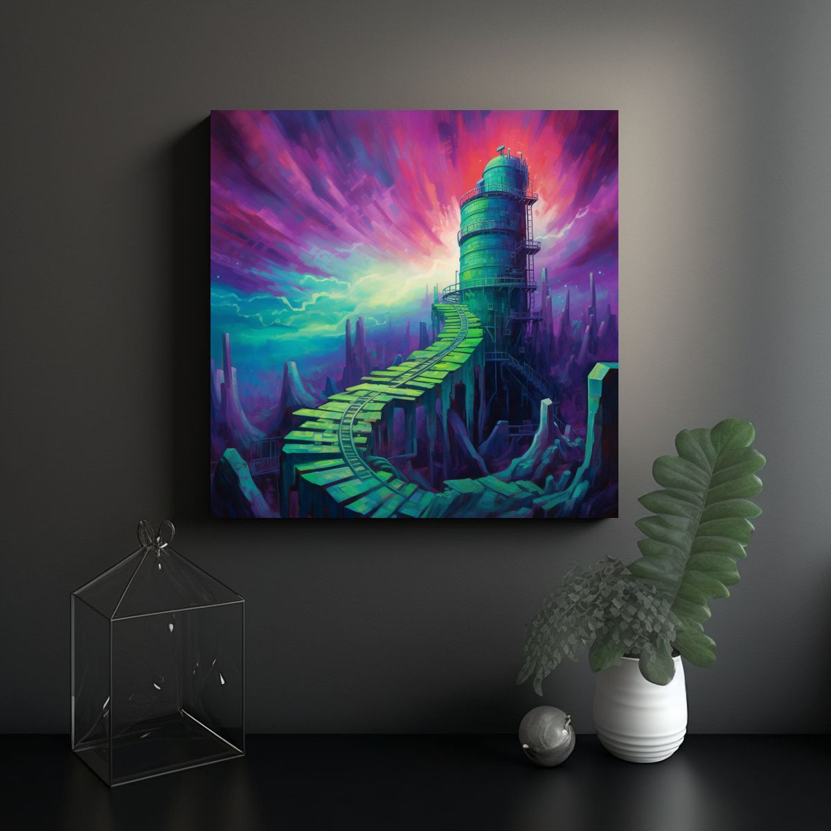 GENERICO - Cuadros Decorativos Elegantes Para Fortalezas Con 80x80 Cm