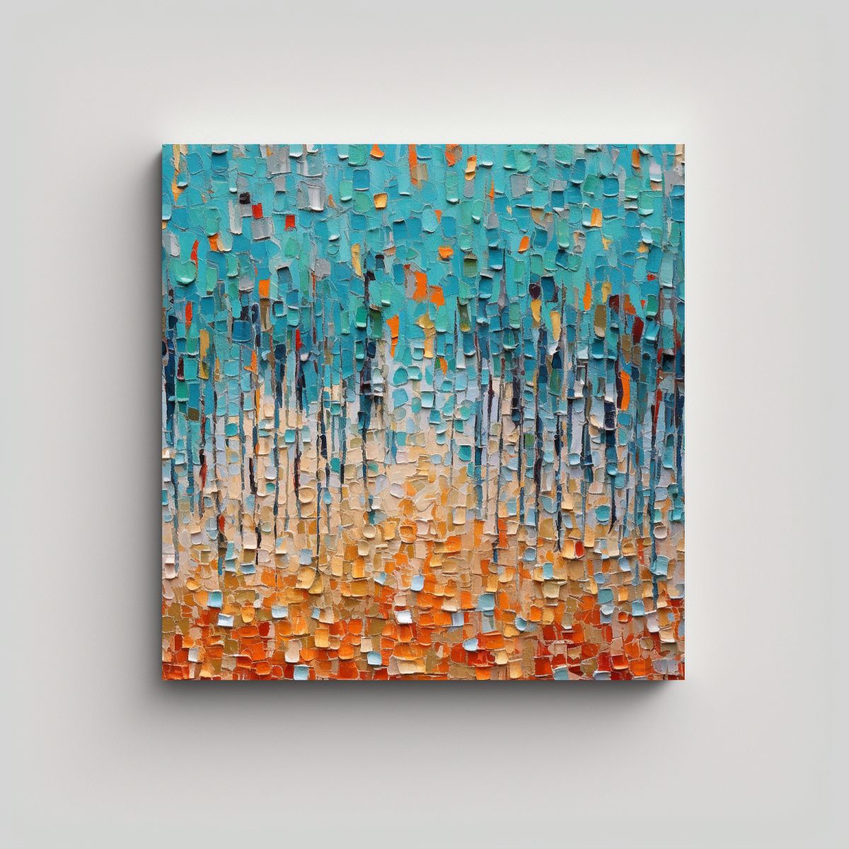 GENERICO - Cuadro Callejero De Belleza Natural Estilo 90x90 Cm