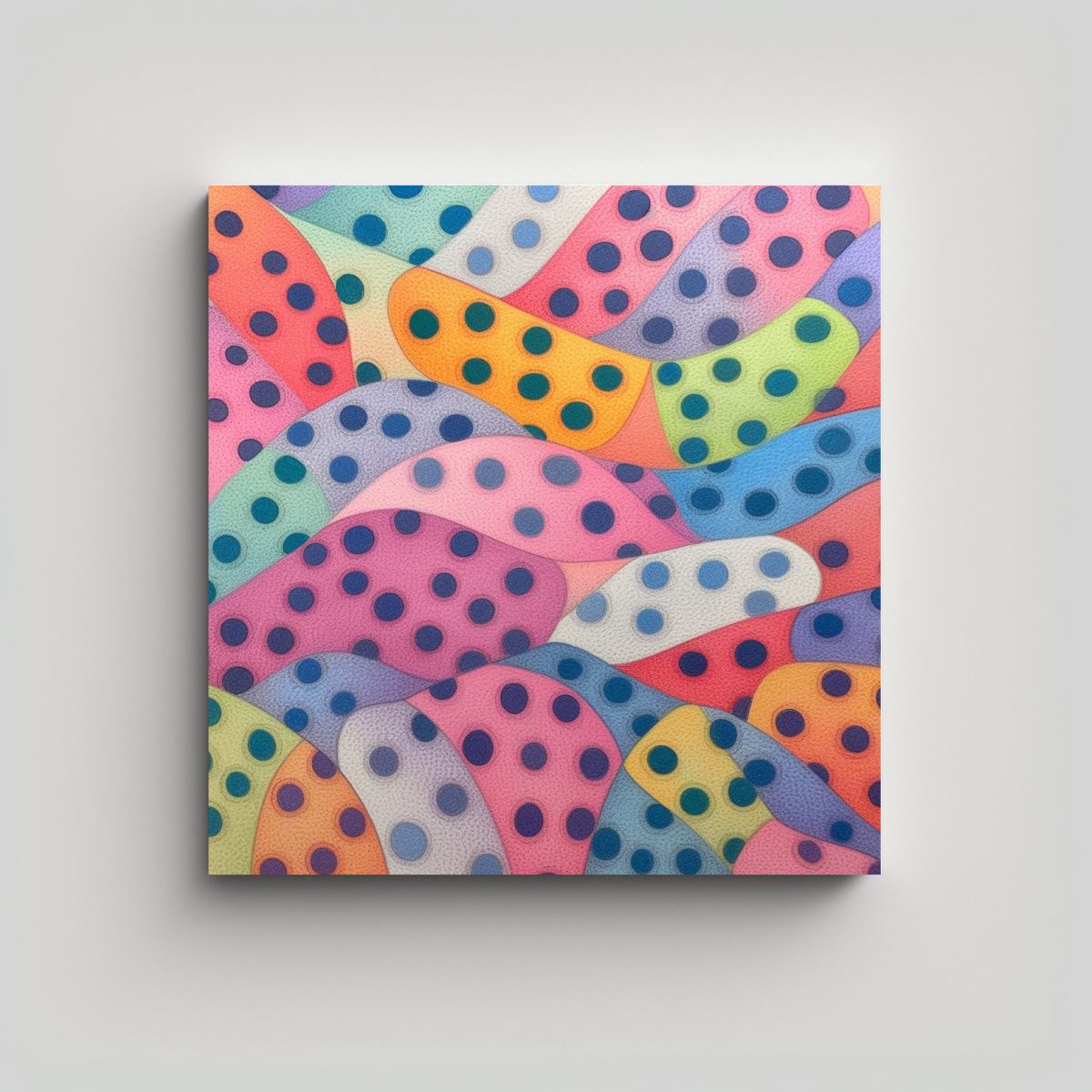 GENERICO - Cuadro Minimalista Moderno En Tonos Pasteles 70x70 Cm.