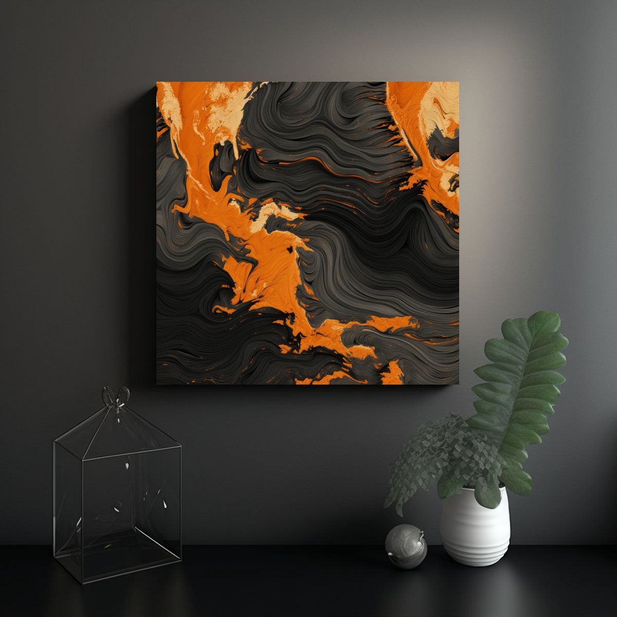 GENERICO - Pinturas Decorativas De Arte Abstracto Duradero 70x70 Cm.